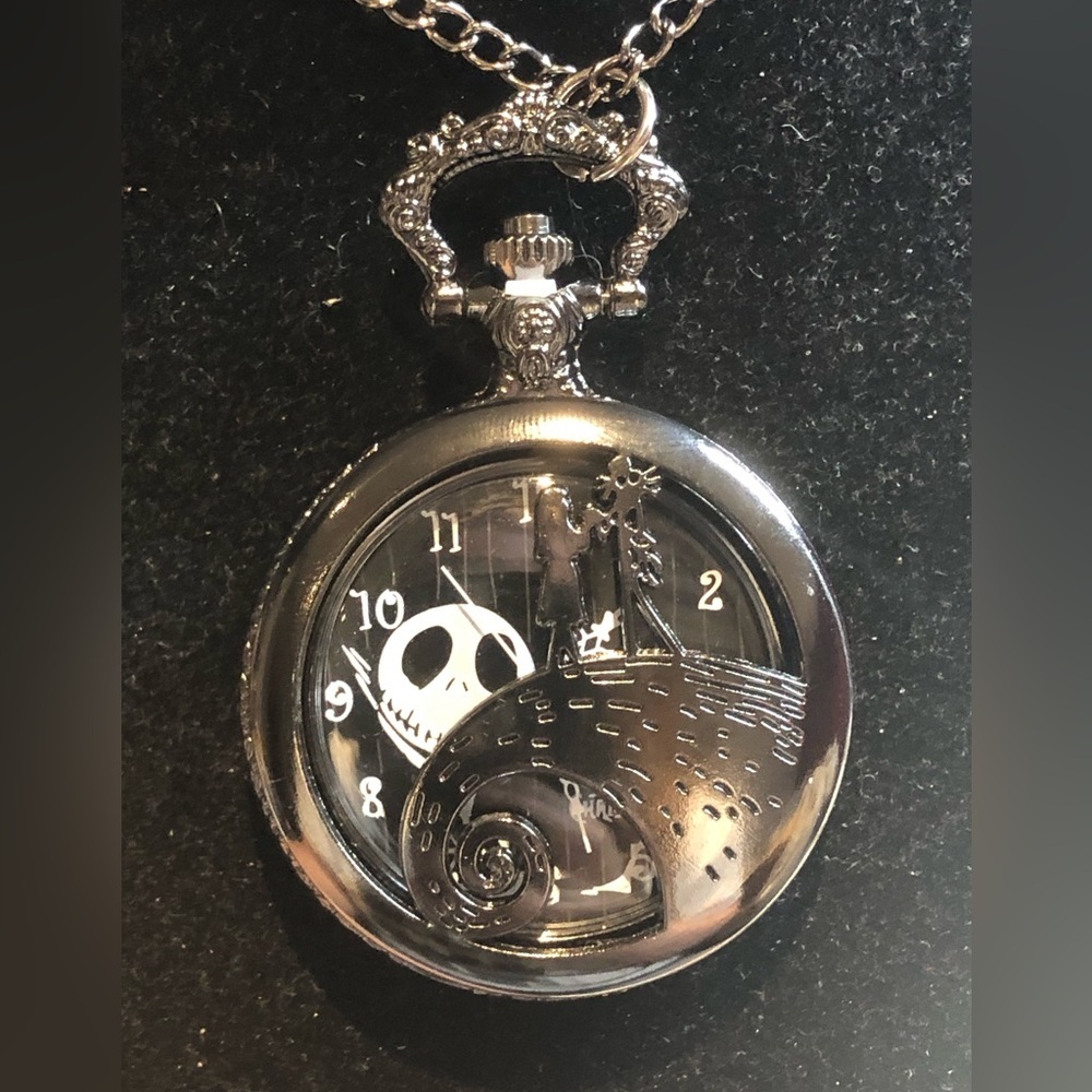 A Nightmare Before Christmas Pocket Watch Necklace